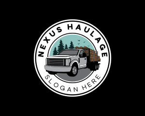 Forest Log Truck logo design