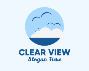 Ocean Seagulls View logo design