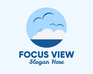 Ocean Seagulls View logo design