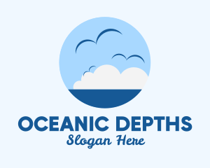 Ocean Seagulls View logo design