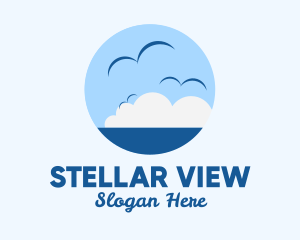 Ocean Seagulls View logo design