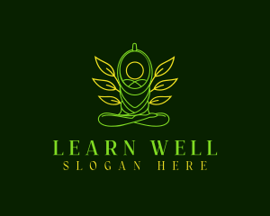 Yoga Leaf Wellness logo design