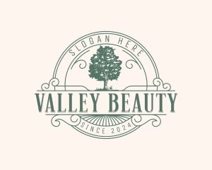 Eco Valley Oak Tree logo design