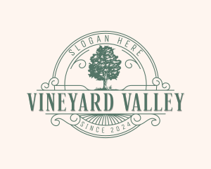 Eco Valley Oak Tree logo design