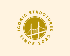 Construction Bridge Structure logo design