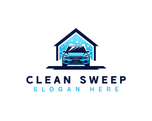 Bubble Clean Car logo design