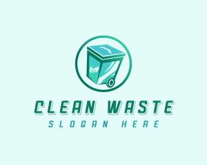 Biodegradable Trash Bin logo design