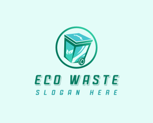 Biodegradable Trash Bin logo design