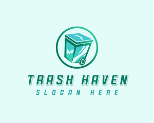 Biodegradable Trash Bin logo design