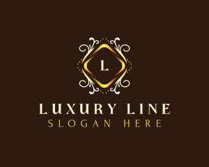 Luxury Floral Cosmetics logo design