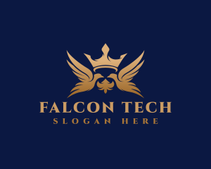 Royal Falcon Crown logo design