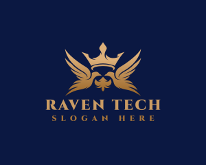 Royal Falcon Crown logo design