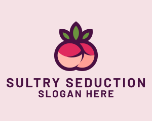 Cherry Butt Fruit logo design