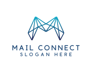 Modern Connectivity Letter M logo design