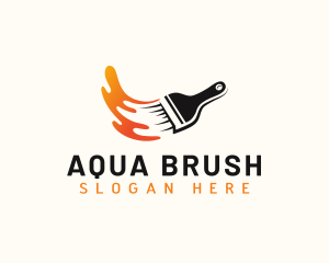 Paintbrush Contractor Refurbish logo design