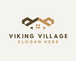 Home Village Roofing logo design