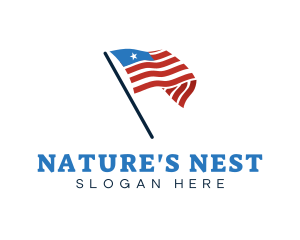 America Country Flag logo