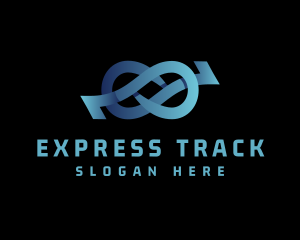 Logistics Business Loop logo design