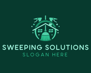 Spray Broom Housekeeping logo