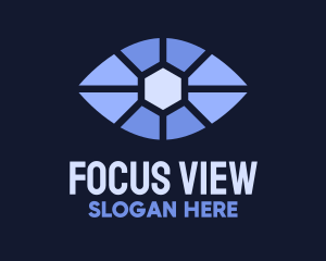 Blue Eye Focus  logo design