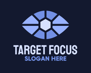 Blue Eye Focus  logo design