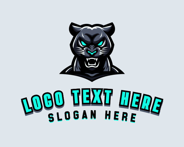 Black Panther logo example 1