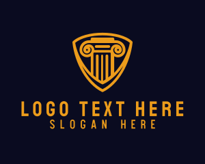 Golden Pillar Shield logo