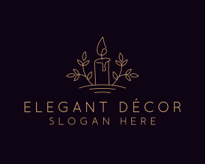 Wax Candle Decor logo design