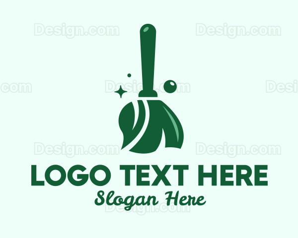 Natural Green Broom Logo