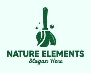 Natural Green Broom  logo design