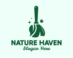 Natural Green Broom  logo design