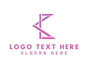 Pink Geometric C Logo