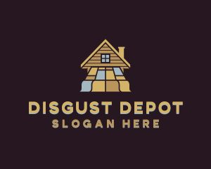 Wooden House Floor logo design