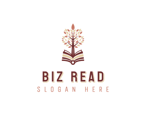 Bookstore Tree Author logo design