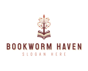 Bookstore Tree Author logo design