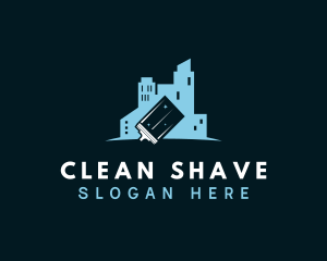 Clean Building Squeegee logo design