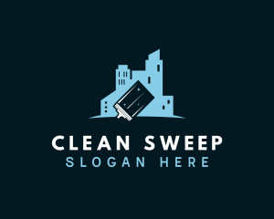 Clean Building Squeegee logo design