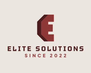 Professional Geometric Letter E logo design