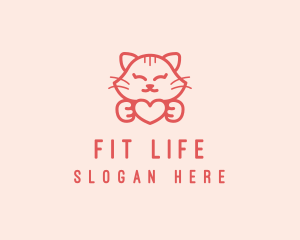 Feline Cat Heart logo