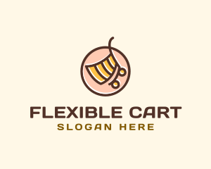 Shopping Cart Grocery logo design