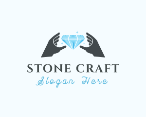 Diamond Jewelry Hands logo design