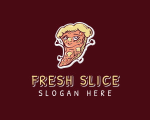 Yummy Pizza Snack logo design