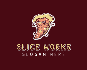 Yummy Pizza Snack logo design