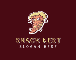 Yummy Pizza Snack logo design