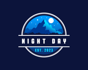 Mountain Night Outdoor logo design