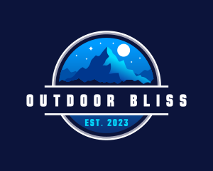 Mountain Night Outdoor logo design