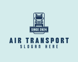 Freight Logistics Truck logo design