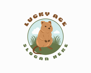 Quokka Wildlife Zoo Logo