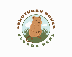 Quokka Wildlife Zoo logo design