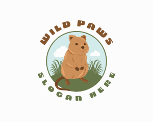 Quokka Wildlife Zoo logo design